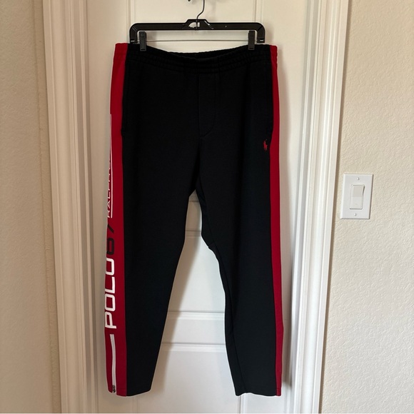 Polo by Ralph Lauren Black M2 Track Pants - Picture 1 of 16